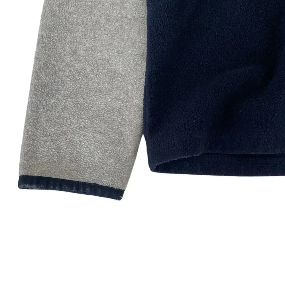 Vintage Oshkosh Toddler Sweatshirt Navy‎ Gray Block Fleece Minimalistic Fleece
